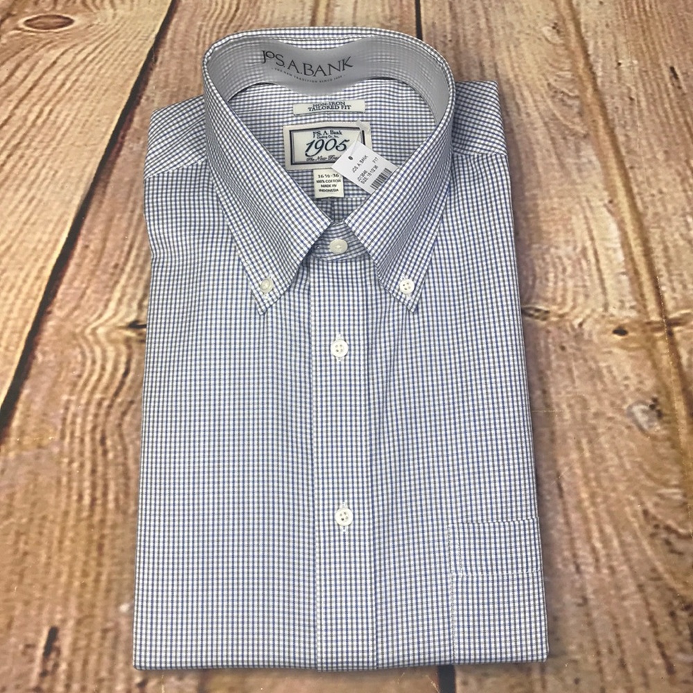 NWT Men’s Jos. A Bank 1905 Button Down Dress Shirt